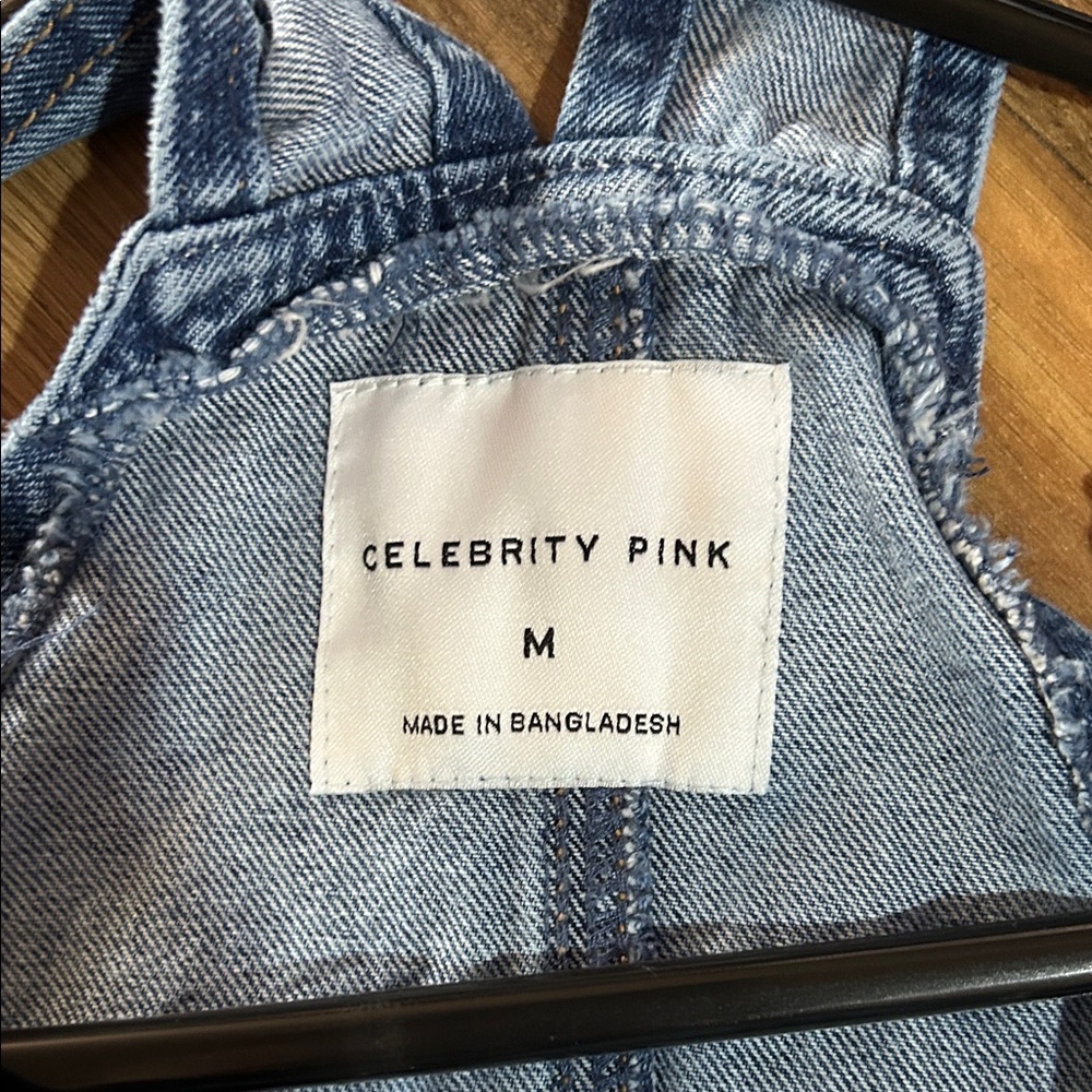 Celebrity Pink Women's Denim Blue Overalls - Picture 5 of 6